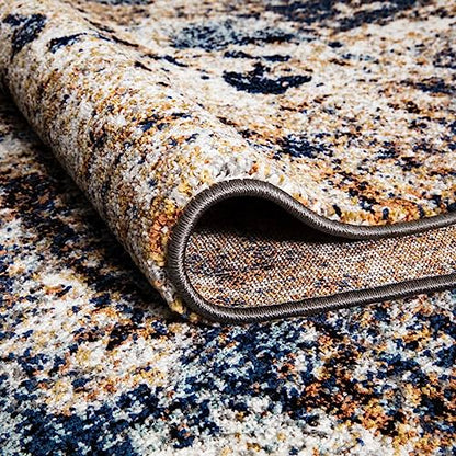 Keen Home Design Abstract Non-Shedding Runner Rug, Soft Thick Pile, 2x8 - color: Skies Multi, size: 2'8" x 7'7" (Runner)