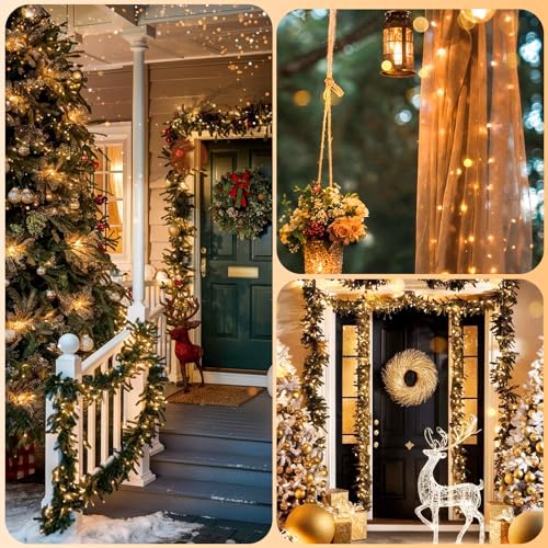 2 Pack 33FT 100 LED Fairy Lights Battery Operated with Timer & Remote