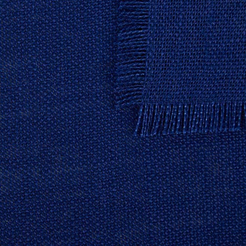 DII Jute Burlap Collection Kitchen Tabletop, Placemat Set, 13x19, Solid Nautical Blue, 6 Count - color: Solid Nautical Blue, size: Placemat Set, 13x19"