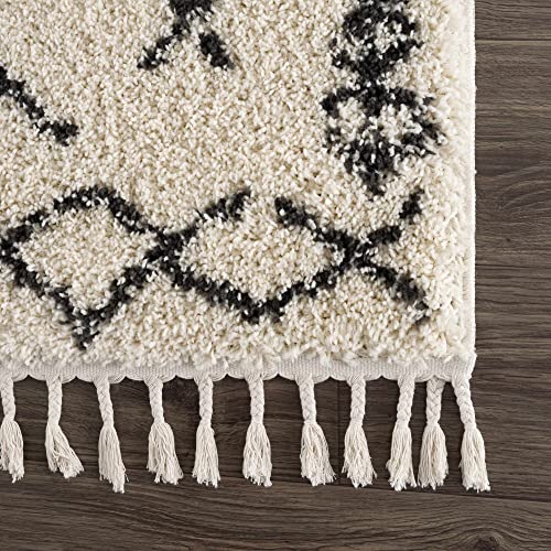 Hauteloom Masada Area Rug - color: Charcoal, Beige / Godalming, size: 5'3" x 7'3" (Rectangular)