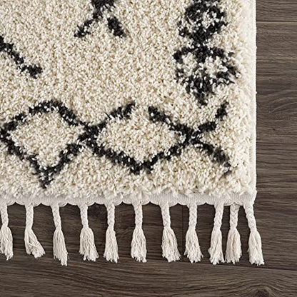Hauteloom Masada Area Rug - color: Charcoal, Beige / Godalming, size: 5'3" x 7'3" (Rectangular)