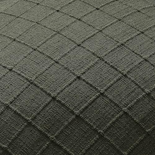 ZeeMart 2Pk Heavy Weight Artisanal Grid Pillow Covers 20x20in Army Green - color: Army Green, size: 20" x 20" (Pack of 2)