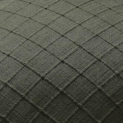 ZeeMart 2Pk Heavy Weight Artisanal Grid Pillow Covers 20x20in Army Green - color: Army Green, size: 20" x 20" (Pack of 2)