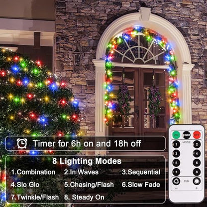 CCILAND 2 Pack Fairy Lights Battery Operated with Remote Timer (Multicolor) - color: Multicolor