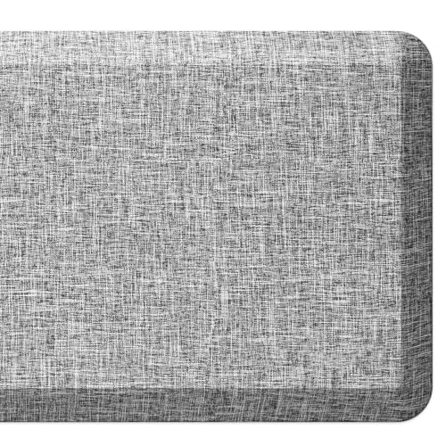 Anti Slip 3/4 inchs Anti Fatigue Kitchen Floor Mat, Ergonomic Comfort Standing Mat, Waterproof Kitchen Runner for Home, Kitchen, Office, Laundry, Garage (Light Gray, 20" x 32" -0.75") - size: 32"L x 20"W x 0.8"Th