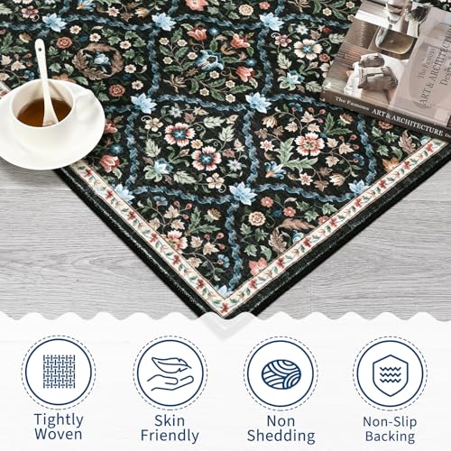 Garvee Living Room Rug 8x10 Washable Rug Trellis Rugs for Bedroom Black - color: Trellis Black, size: 8' x 10' (Rectangular)