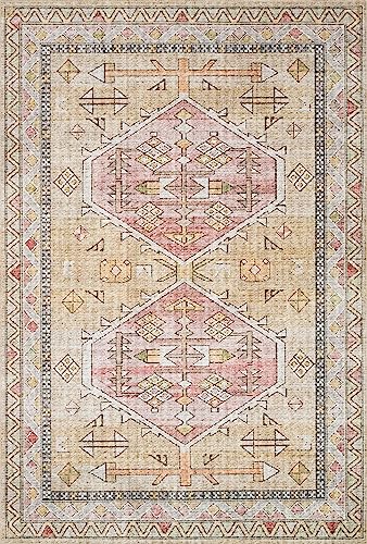 Loloi Skye Gold/Blush 2'-3" x 3'-9" Accent Rug - color: Gold / Blush, size: 2'3" x 3'9" (Rectangular)