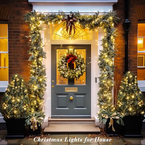 JMEXSUSS 230ft 720 LED Warm White Christmas String Lights Outdoor - color: Warm White, size: 720 LED