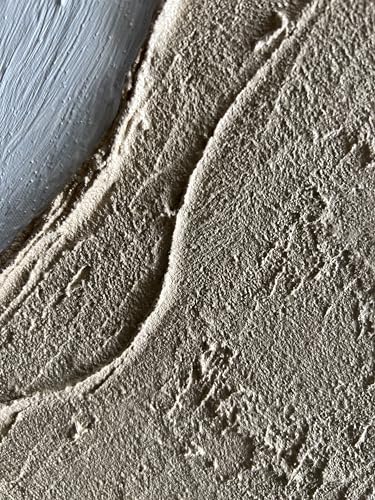Hand Painted Abstract Thick Texture Art Oil Painting Minimalism Wall Art Oil Painting Texture Wall Art on Canvas 36x24 Inch - color: Yi002