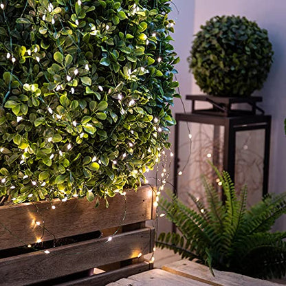 660FT 2000LED Extra Long Fairy Lights Plug in Green Wire - color: Green wire, size: 660FT 2000LEDs