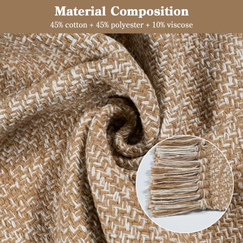 Collive 2' x 4.3' Boho Kitchen Runner Rug, Tan/Cream Washable Bathroom Rug - color: Tan/Cream, size: 2' x 4.3' (Rectangular)