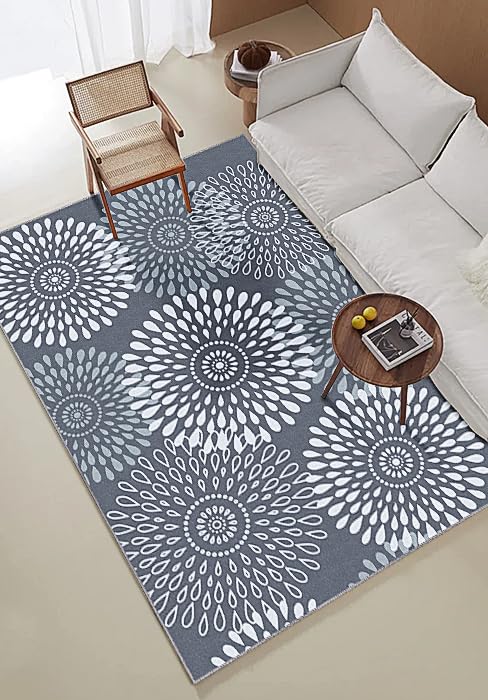 StepRite 4x6 Hallway Runner Rug, Washable Non-Slip Kitchen Rug for Entryway - size: 4' x 6' (Rectangular)