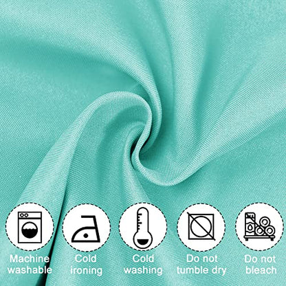 JIUZHEN Aqua Valance Curtains for Window 1 Panel, 60 x 18 Inches - color: Aqua, size: 60"W x 18"L (Pack of 1)