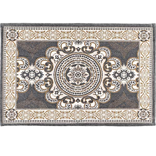 CHICHIC 36 x 24 Inch GrayGreen Indoor Door Mat for Home Entrance, Front Door Mat Inside Outdoor Outside Entryway Rugs Indoor Welcome Mat Anti-Slip Rubber Back Low Profile - color: Gray Green, size: 2' x 3' (Rectangular)