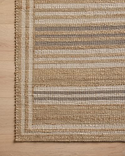 Loloi Chris Loves Julia Judy Natural/Dove 8'-6" x 11'-6" Area Rug - color: Natural / Dove, size: 8'6" x 11'6" (Rectangular)