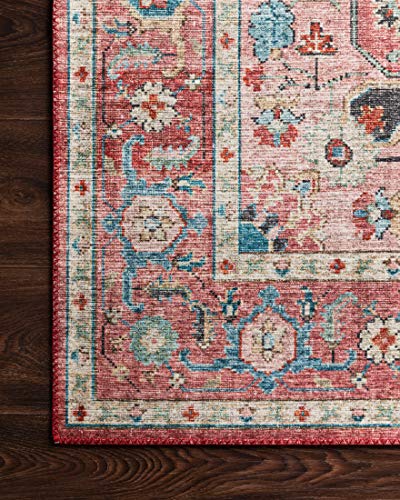 Loloi Skye Brick/Ocean 2'-0" x 5'-0" Accent Rug - color: Brick / Ocean, size: 2' x 5' (Rectangular)