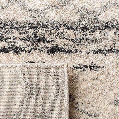 SAFAVIEH Retro Collection Accent Rug - 2'6" x 4', Cream & Grey, Modern Abstract Design, Non-Shedding & Easy Care, Ideal for High Traffic Areas in Entryway, Living Room, Bedroom (RET2136-1180) - size: 2'6" x 4' (Rectangular)