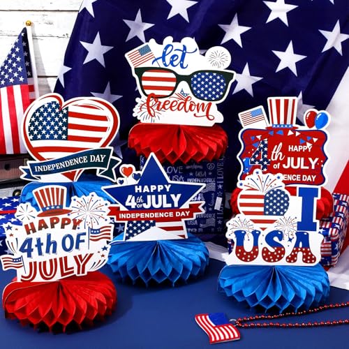 4th of July Decorations, 10PCS Patriotic Centerpiece for Table - style: 4th of July Style