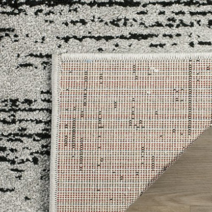 SAFAVIEH Adirondack Accent Rug 2'6"x4', Silver & Black ADR113A - color: Silver/Black, size: 2'6" x 4' (Rectangular)