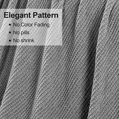 Blagic Chenille Throw Blanket for Couch and Bed,Light Gey,50"x60" - color: F-grey, size: 50 × 60 in