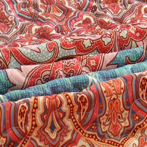 Exclusivo Mezcla Reversible Boho Quilted Throw Blanket, 50"x 60" - color: Bohemian Teal, size: 50 x 60 inch