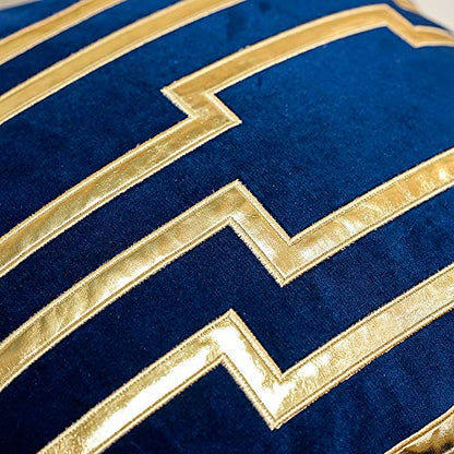 Avigers Throw Pillow Cover 18 x 18 Inch, Blue, Velvet, Hidden Zipper - color: Blue, size: 18" x 18" (Pack of 1)