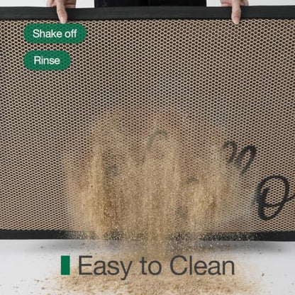 LUMI Outside Welcome Door Mat 32x47, Non-Slip Durable Rubber Easy Clean - color: Hello, size: 32"x47"