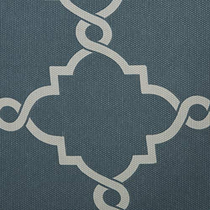 Madison Park Fretwork Print Window Curtain 1 Panel, 50x63 Blue/White - color: Blue/White, size: 50"W x 63"L (Pack of 1)