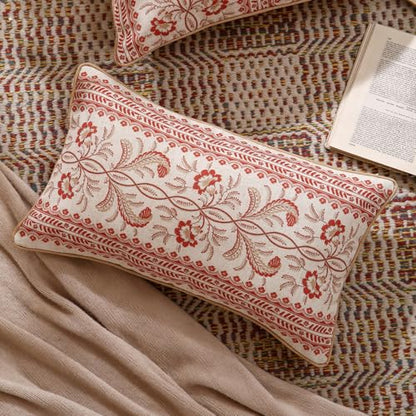 ISAENNE Designer French Rectangle Throw Pillow Cover,Set of 2,20"x12" - color: Chamonix a, size: 20" x 12" (Pack of 2)