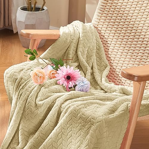 inhand Camel Throw Blanket for Couch, Super Soft Flannel Blanket Throw Size All Season Use, 50 x 60 Inches - color: Camel, size: Throw/Travel-50x60 IN