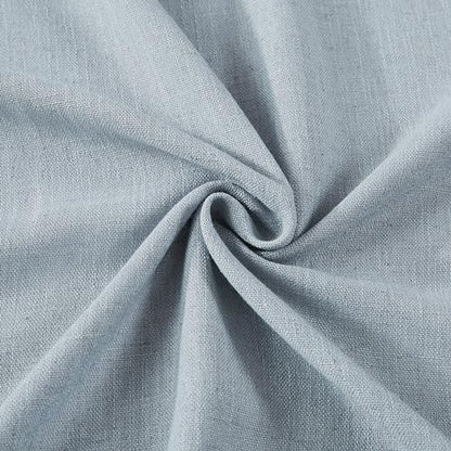 Vision Home Blue Grey Linen Pinch Pleated Semi Sheer Curtains 40Wx84Lx2 - color: Blue Fog/Pinch, size: 40"W x 84"L (Pack of 2)