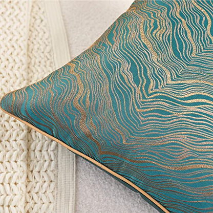 Avigers Throw Pillow Cover 20 x 20 Inch, Teal, Rayon Blend, Hidden Zipper - color: Teal, size: 20" x 20" (Pack of 1)