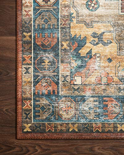 Loloi Skye Terracotta/Sky 2'-3" x 3'-9" Accent Rug - color: Terracotta / Sky, size: 2'3" x 3'9" (Rectangular)
