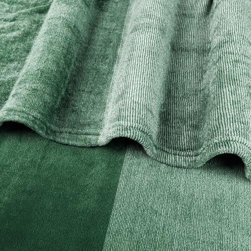 PAVILIA Green Ombre Fleece Throw Blanket for Couch Sofa Bed, 50x60 - color: Gradient - Green, size: 50 x 60 Inches - Throw