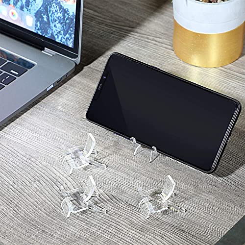 Jetec 40 Pcs Small Rock Display Stand, Acrylic Crystal Stands for Display - size: Small