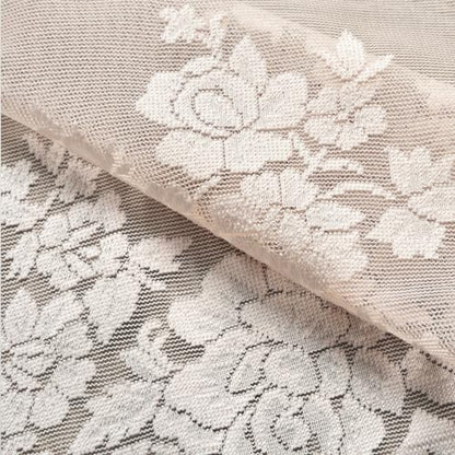 Kotile Blush Pink Sheer Valance Curtain for Windows W52 x L18 Inch 1 Panel - color: Blush Pink