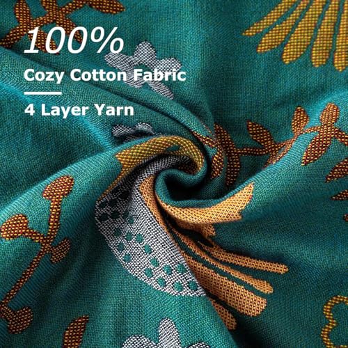 LUTBM Boho Throw Blanket for Bed 60"x80", 100% Cotton Cozy Couch Blankets - color: Animal-bird-a, size: 60"×80"