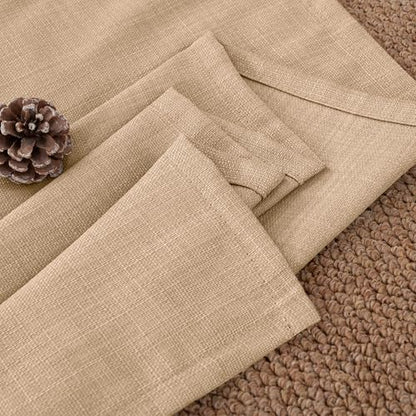 BGment Tan Curtains 72 Inches 2 Panels for Living Room - color: Tan, size: 42"W x 72"L (Pack of 2)