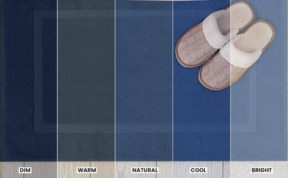 Utopia Towels Cotton Bath Mat, 21x34 in, 2 Pack, Navy Blue - color: Navy, size: 2 Bath Mats