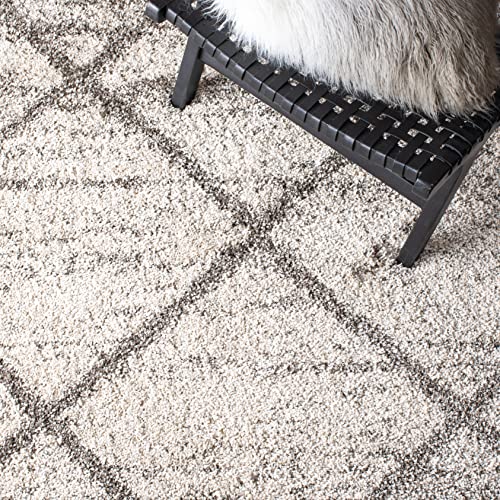 SAFAVIEH Hudson Shag Runner Rug 2'3"x6', Soft Plush Grey & Beige SGH281J - color: Grey/Beige, size: 2'3" x 6' (Runner)