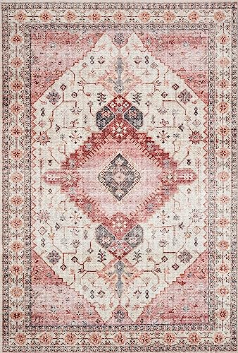 Loloi Skye Ivory/Berry 2'-3" x 3'-9" Accent Rug - color: Ivory / Berry, size: 2'3" x 3'9" (Rectangular)