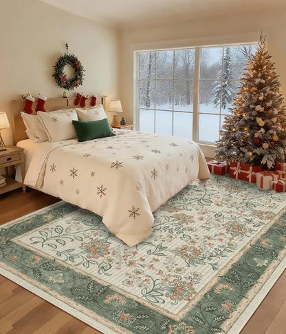 GarveeHome 8x10 Sage Green Washable Area Rug Living Room Bedroom Non Slip - color: Sage Green, size: 8' x 10' (Rectangular)