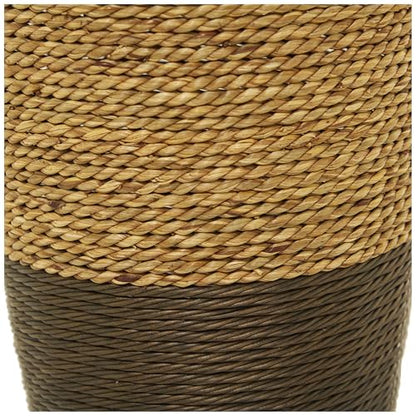 Deco 79 Seagrass Handmade Decorative Vase Tall Woven Floor Centerpiece Vase, Vase for Home Decoration 10" x 10" x 28", Brown - size: 10" x 10" x 28"