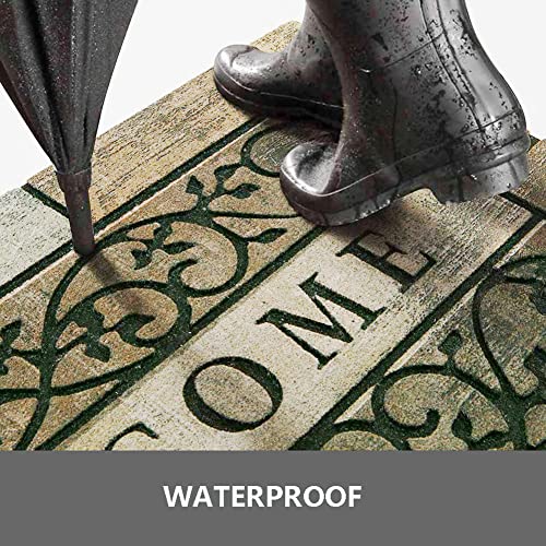 Welcome Door Mats 24"x36" Heavy Duty Front Door Mat Outdoor Welcome Mats