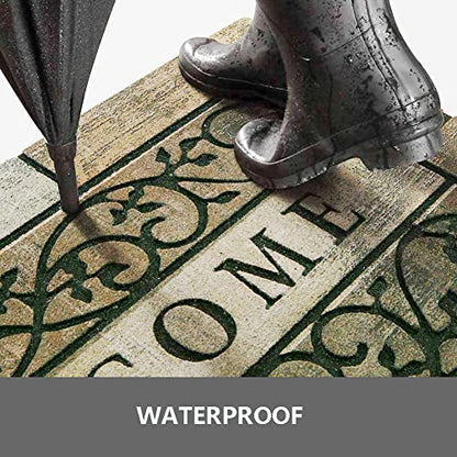 Welcome Door Mats 24"x36" Heavy Duty Front Door Mat Outdoor Welcome Mats