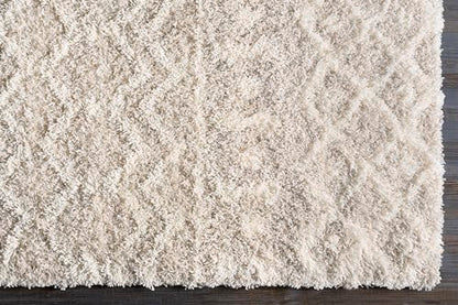 Livabliss Hapsburg Moroccan Shag Area Rug,12' x 15',Beige - color: Beige, size: 12' x 15' (Rectangular)