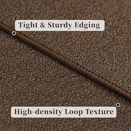 Waterproof 3x5 Small Area Rug Non Slip for Dogs Joint-Friendly, Brown - color: Sky Brown, size: 3' x 5' (Runner)
