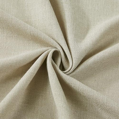 Vision Home Sand Linen Pinch Pleated Semi Sheer Curtains 40Wx63Lx2 - color: Sand/Pinch, size: 40"W x 63"L (Pack of 2)