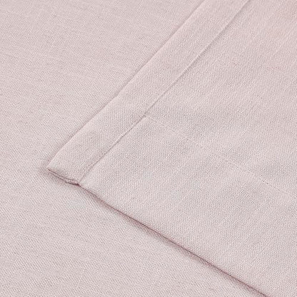 Vision Home Light Pink Linen Pinch Pleated Semi Sheer Curtains 40Wx72Lx2 - color: Soft Pink/Pinch, size: 40"W x 72"L (Pack of 2)