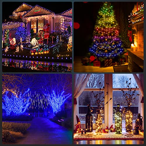 BTF-LIGHTING DC5V RGB IC WS2812B 6.5FT 20LED Fairy String Lights IP65 - color: Transparent wire, size: 6.6FT 20LED